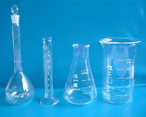 laboratory quartz measuring volumetric flask