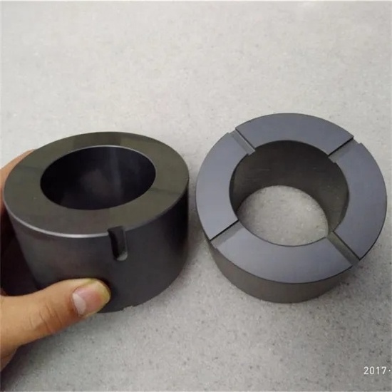 Customized SIC  bush ceramic ring silicon carbide ceramic bushing with high heat resistance