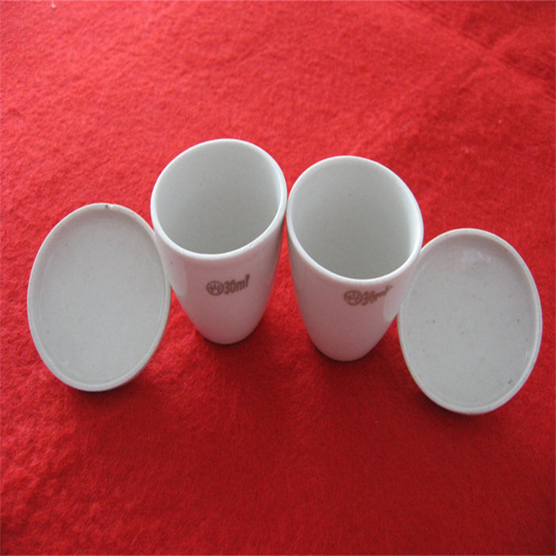 Laboratory use  Alumina Porcelain Al2O3  Ceramic Crucible without lid or with lid