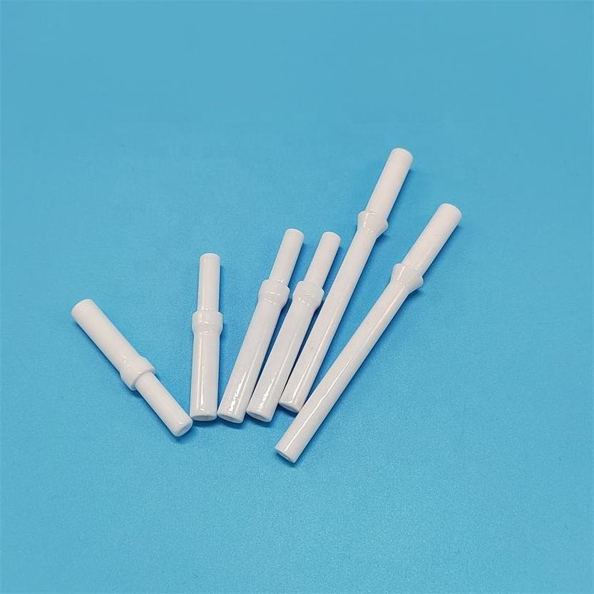 Custom Glazed 95% al2o3 alumina ceramic tube spark plug ignition pipes