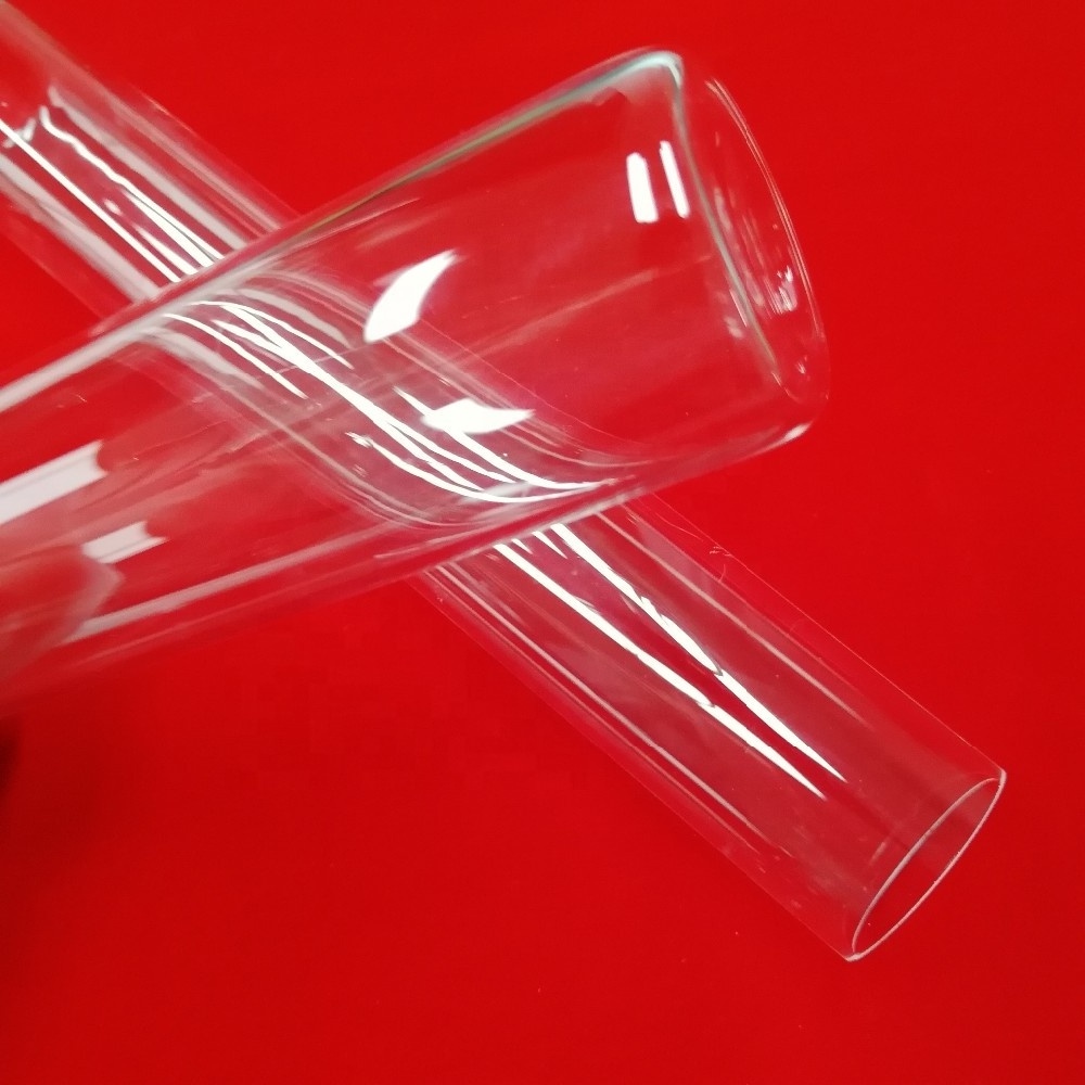 Customized high heat resistant Crystal Test Glass Tubes one end closed glass quartz tube transparent fused silica pipe