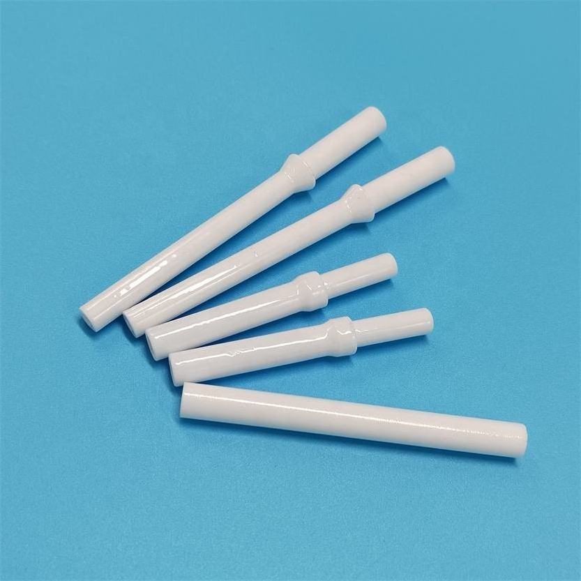 Custom Glazed 95% al2o3 alumina ceramic tube spark plug ignition pipes