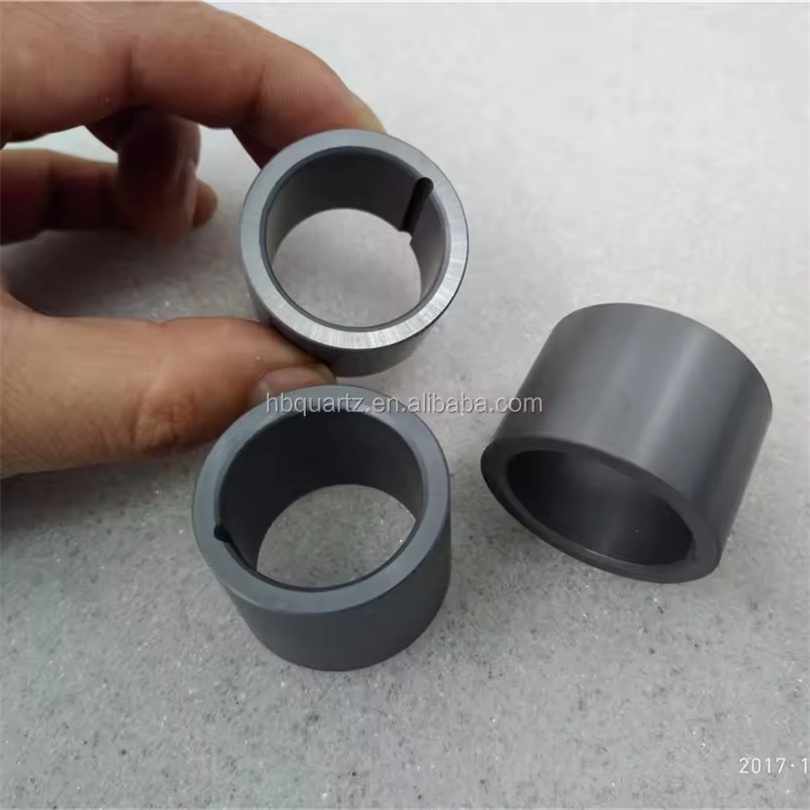 Customized SIC  bush ceramic ring silicon carbide ceramic bushing with high heat resistance