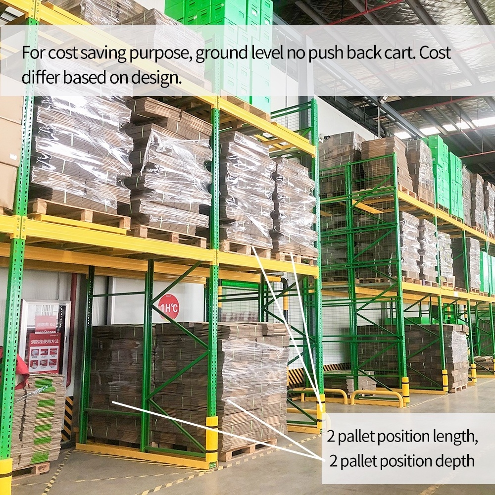 up to 5 pallet deep storage warehouse rack pallet storage shelving for 1000kgs per pallet weight