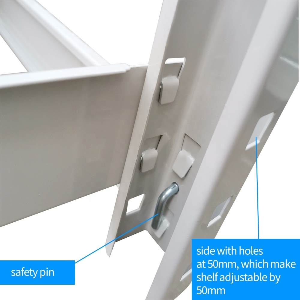 Industrial quality warehouse use 4 tier storage boltless shelving unit