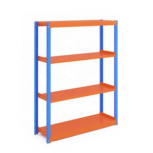 Industrial quality warehouse use 4 tier storage boltless shelving unit