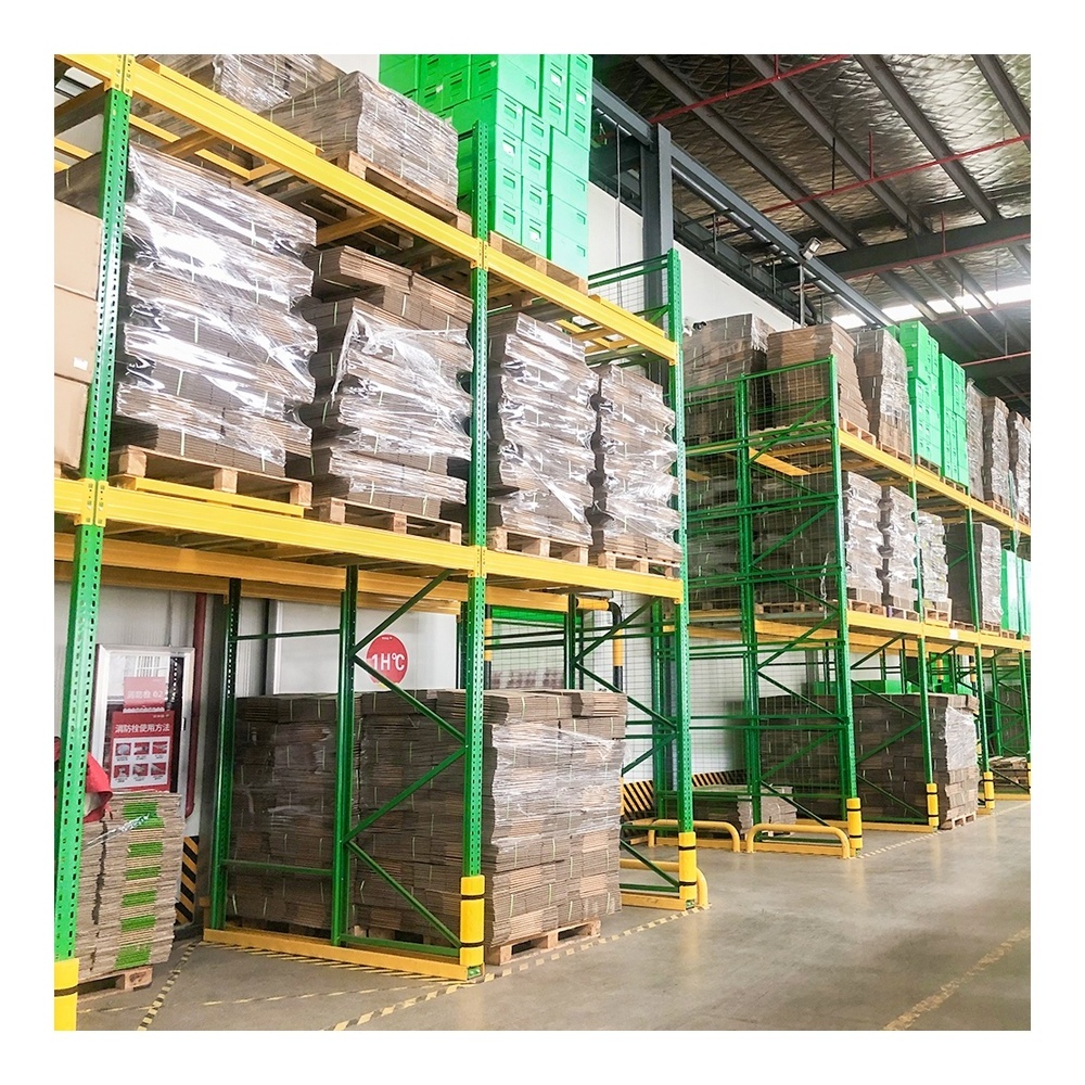 Push Back Pallet Racking Carton Paper Board Storage Pallet Rack