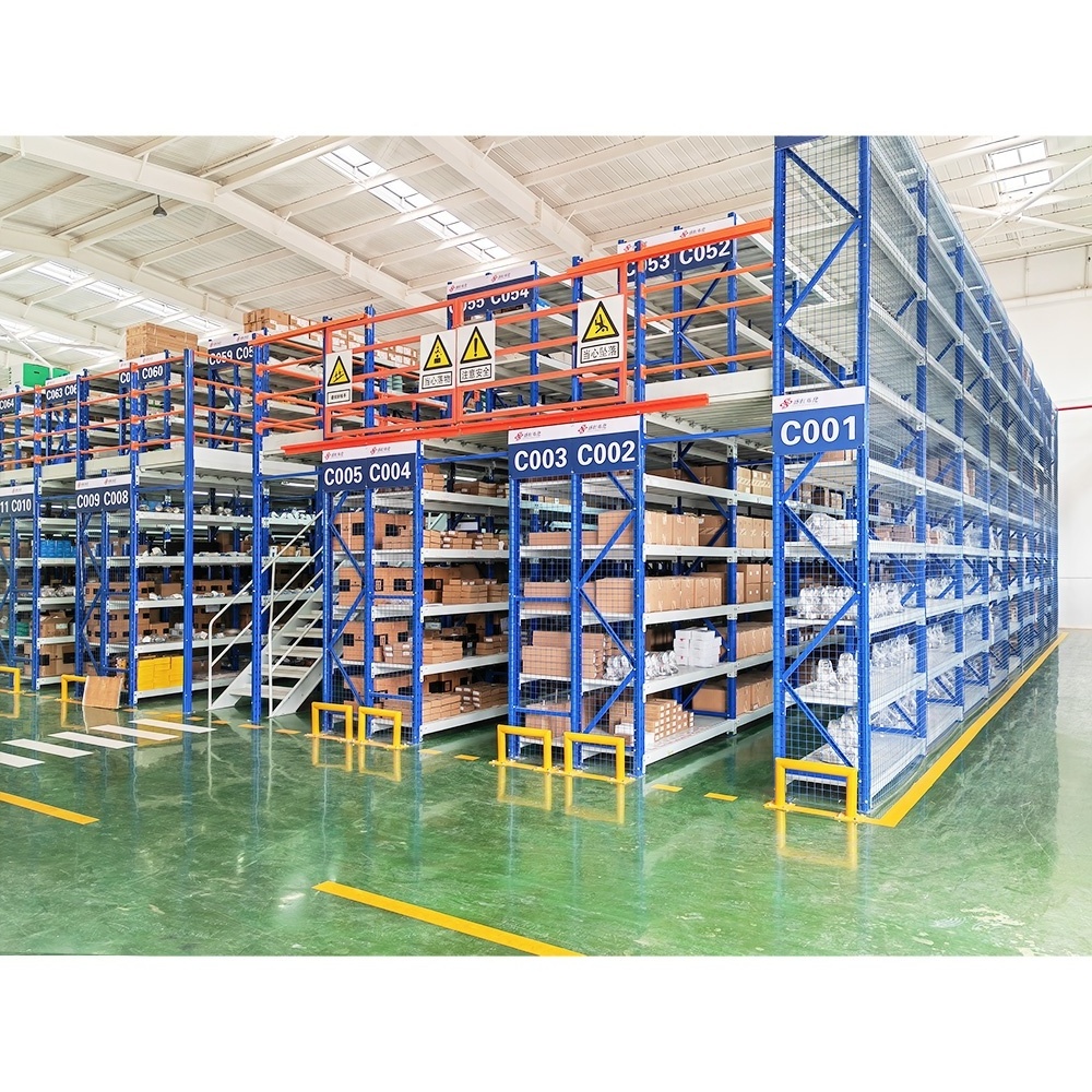 steel mezzanine shelving tools storage warehouse equipment mezzanine floor kits with stairs