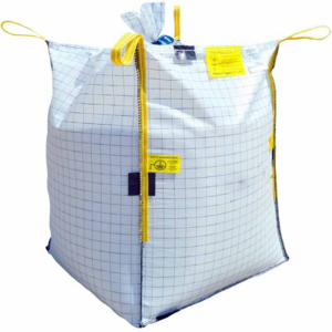 China factory direct price Type C bulka bag for flammable powders 35"L x 35"W x 43"H U-panel Conductive big bag FIBC