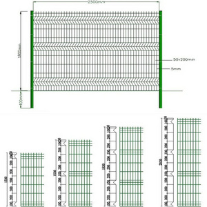 3D Curved Metal Mesh 3D Fence Panel Outdoor Security Metal Welded Curved Fence Home Outdoor Decorative Wire Mesh Garden Fence