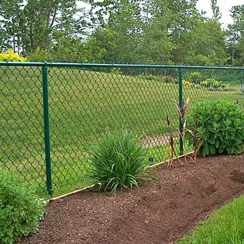 Fence Factory Direct Sale 8 Foot Boundary Wall PVC Coated Hot Dipped Industry Galvanized Chain Link Fence For Sale