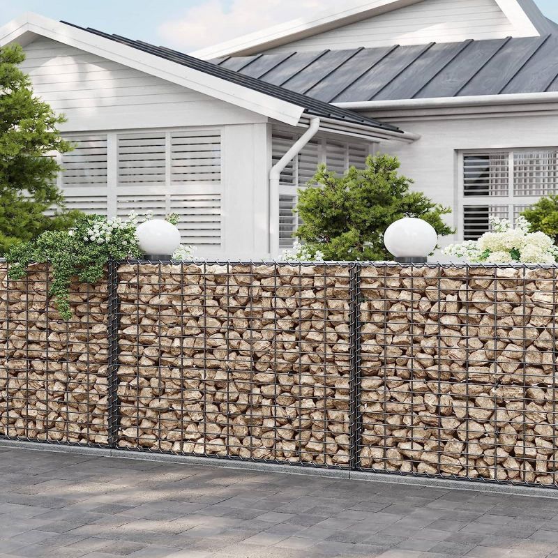 Sturdy and Durable Galvanized Steel Gabion Baskets Easy Assembly Metal Partition Walls and Fencing