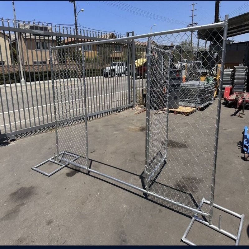 American Construction Removable Chain Link Temporary Fence Movable Fence For Construction Site Security