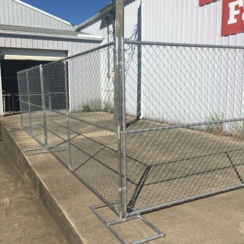 American Sustainable Portable Event Security Fence Panel Removable Construction Temporary Chain Link Fence