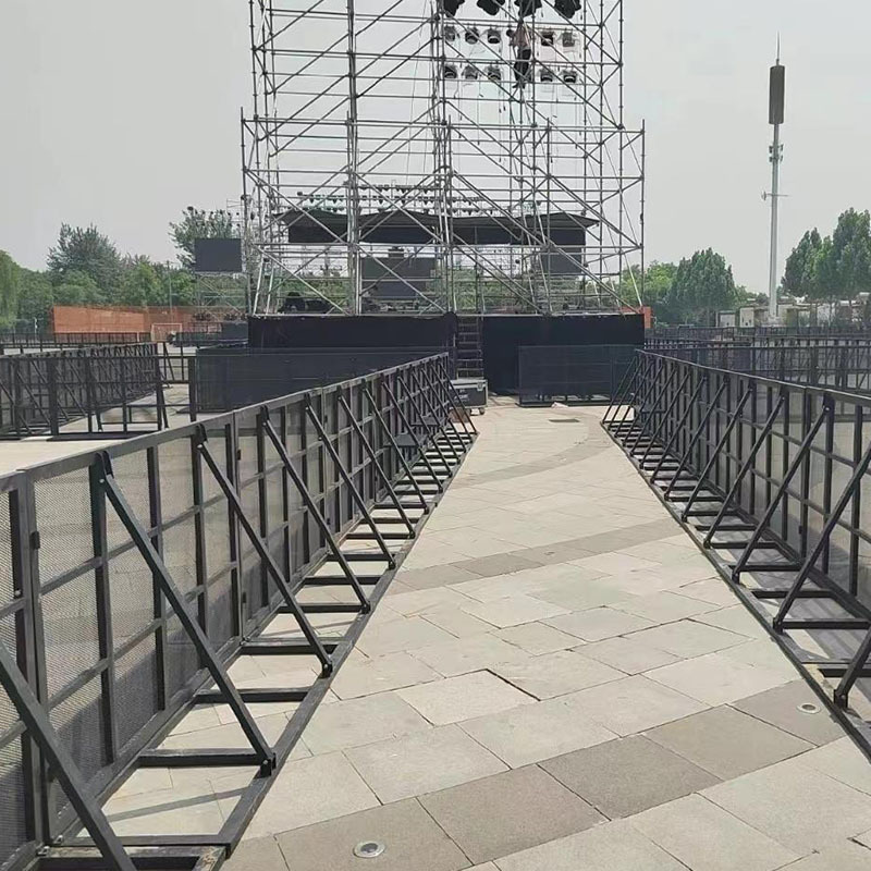 Metal Crowd Control Barrier Fence Gate Guardrail Music Queue Banquet Site Security Safety Concert Crash Sports Farm Fence