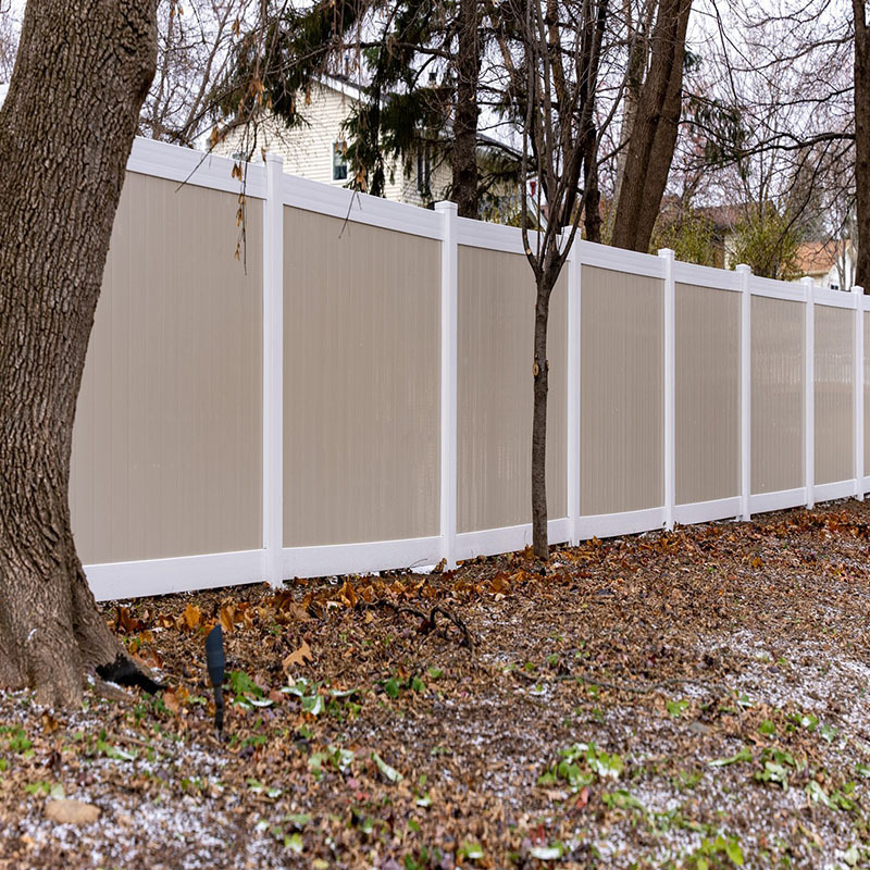 White Vinyl Fence Panels 6x8ft and 6x6ft for Wall Privacy & Farm & Driveway Gates White Privacy Plastic PVC Wall Fence