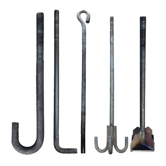 Embedded bolt M36 M30 Carbon steel L-shaped umbrella type welded embedded anchor bolt