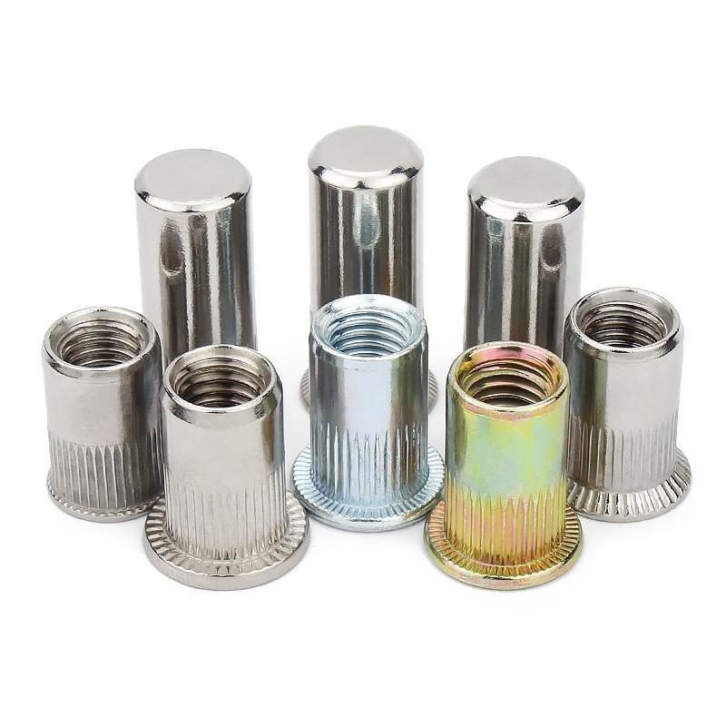 Rivet Nut  M3 M8 Blind Stainless Steel M6 Small 90 Countersunk Flat Head Threaded Tubular Hexagon Remache tuerca knurled rivet