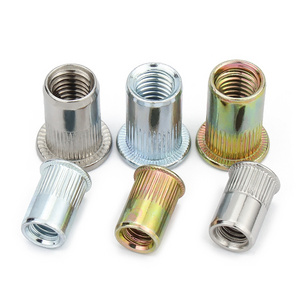 Rivet Nut  M3 M8 Blind Stainless Steel M6 Small 90 Countersunk Flat Head Threaded Tubular Hexagon Remache tuerca knurled rivet