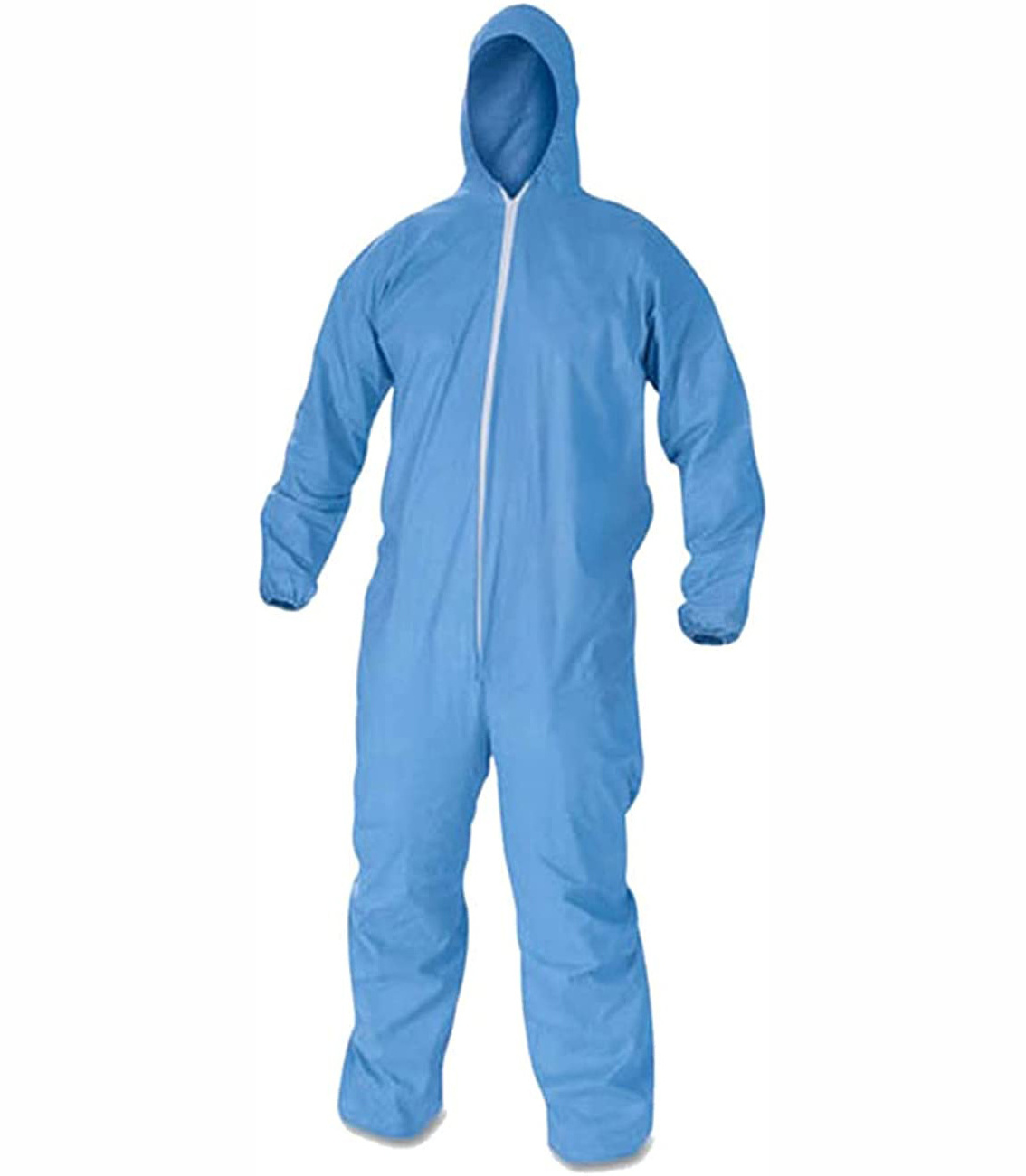 Blue Polypropylene Disposable Coverall PP/SMS Unisex Disposable Coverall