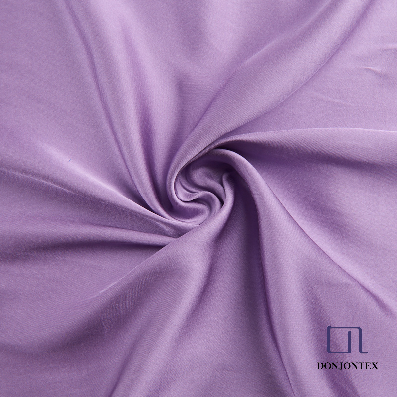 Factory price 100% Polyester shiny soft flowing liquid satin silky satin fabric for dress, pajama and blouse