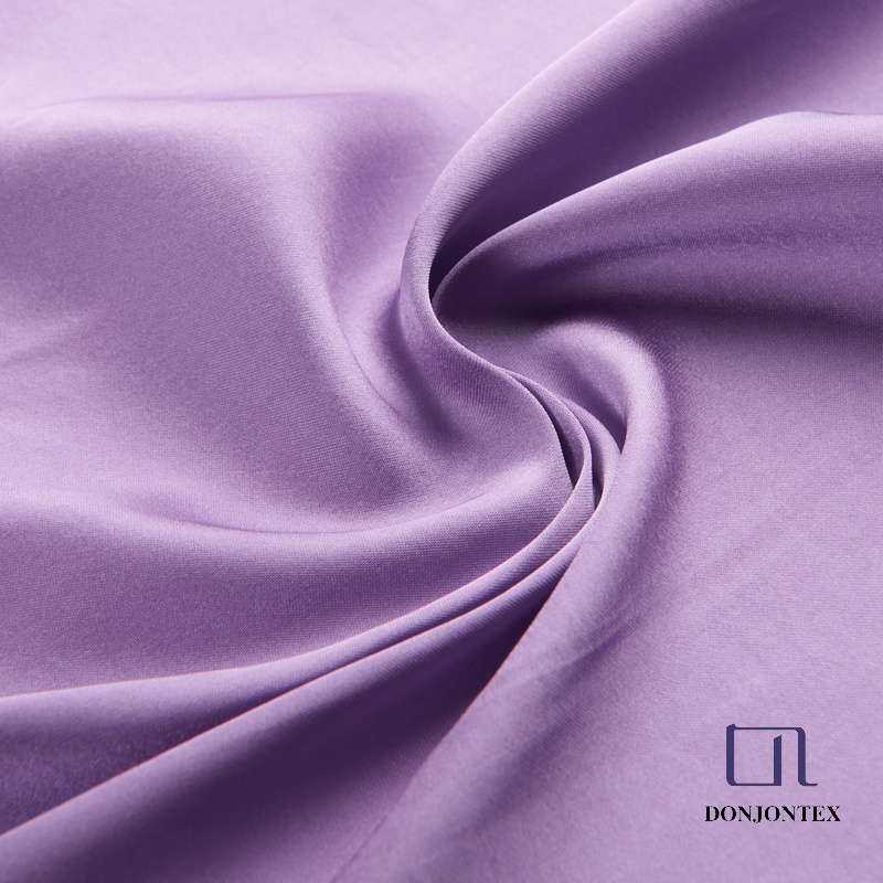 Factory price 100% Polyester shiny soft flowing liquid satin silky satin fabric for dress, pajama and blouse