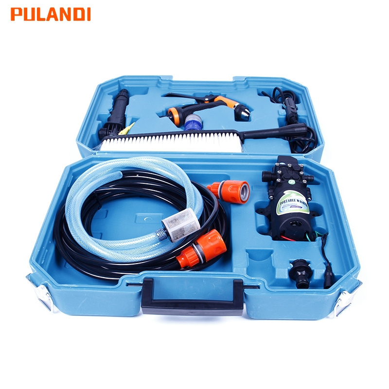 PULANDI- 12v portable pressure automatic car wash with tool kit