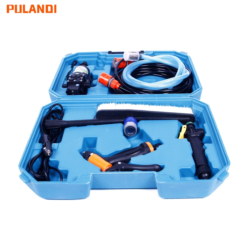 PULANDI- 12v portable pressure automatic car wash with tool kit