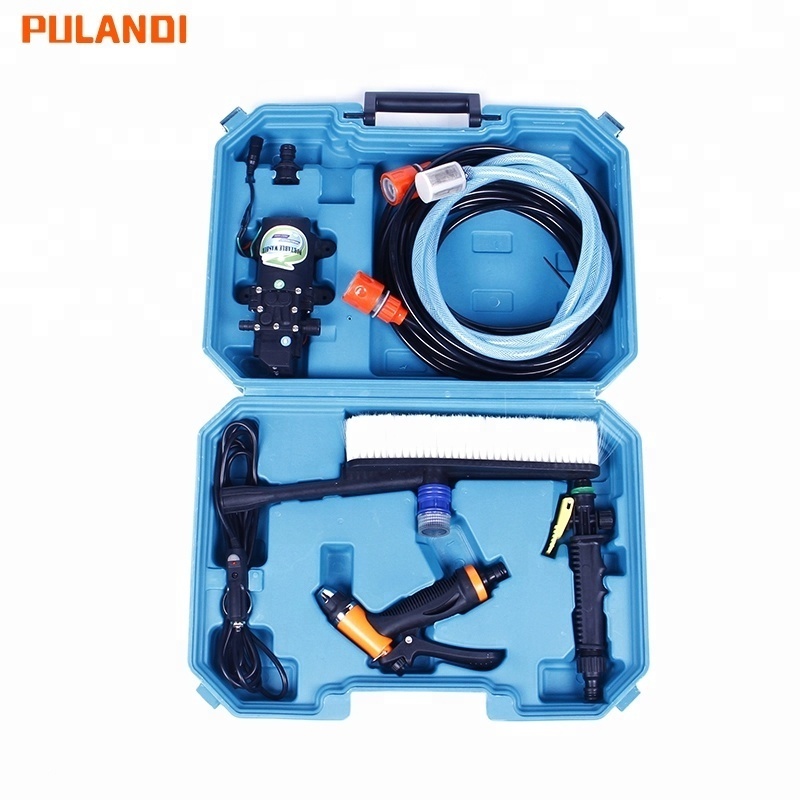 PULANDI- 12v portable pressure automatic car wash with tool kit