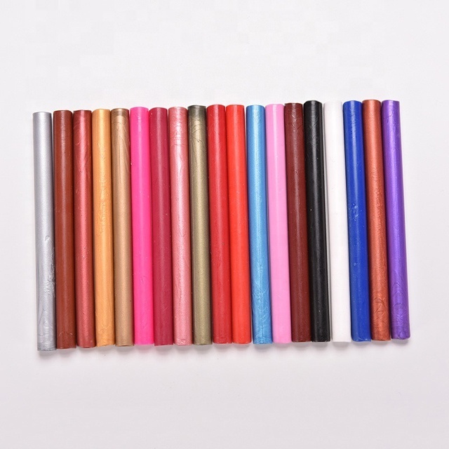 Hot Melt Glue Gun Wax Seal Sticks Resin Wax Material for Weddings Office & Decorations Plastic Stamps