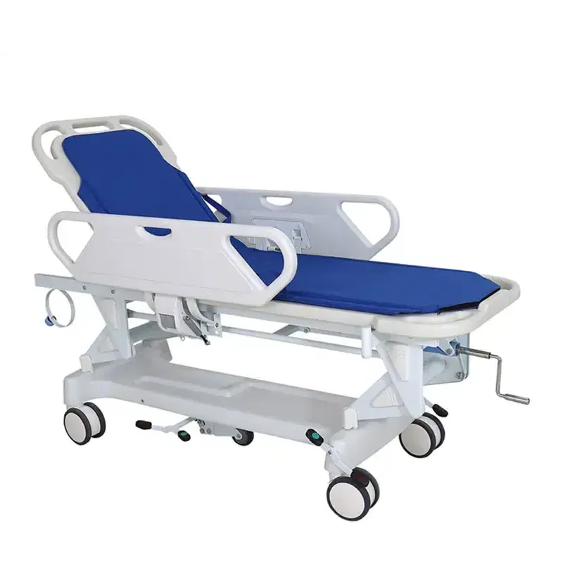 Hot selling and cheap factory prices Operating room medical manual Patient transfer stretcher cart Hospital transfer bed