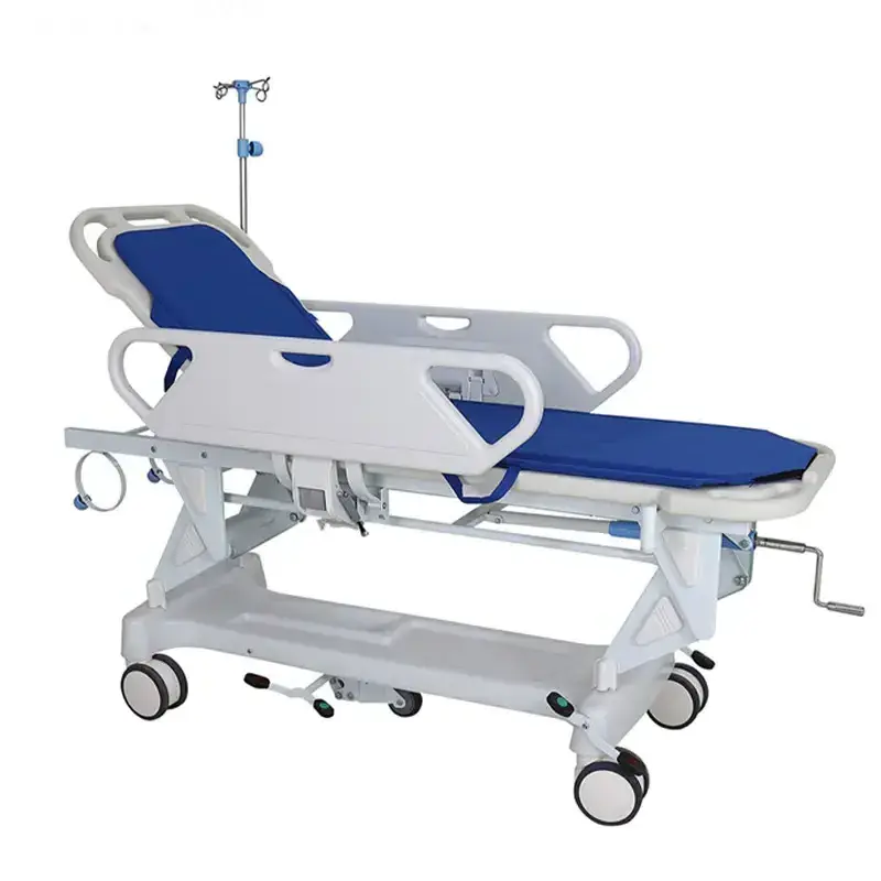 Hot selling and cheap factory prices Operating room medical manual Patient transfer stretcher cart Hospital transfer bed