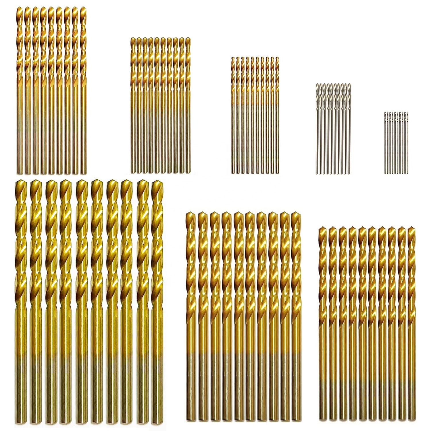 DIN338 Fully Ground M35 Co5% Metal Cobalt Hss Twist Drill Bit Straight Shank For Metal Stainless Steel Drilling