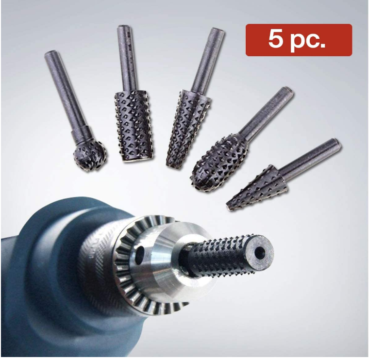 RUIXIN Made in China High Quality Wholesale Custom rotary burr rasp set file woodworking rasp