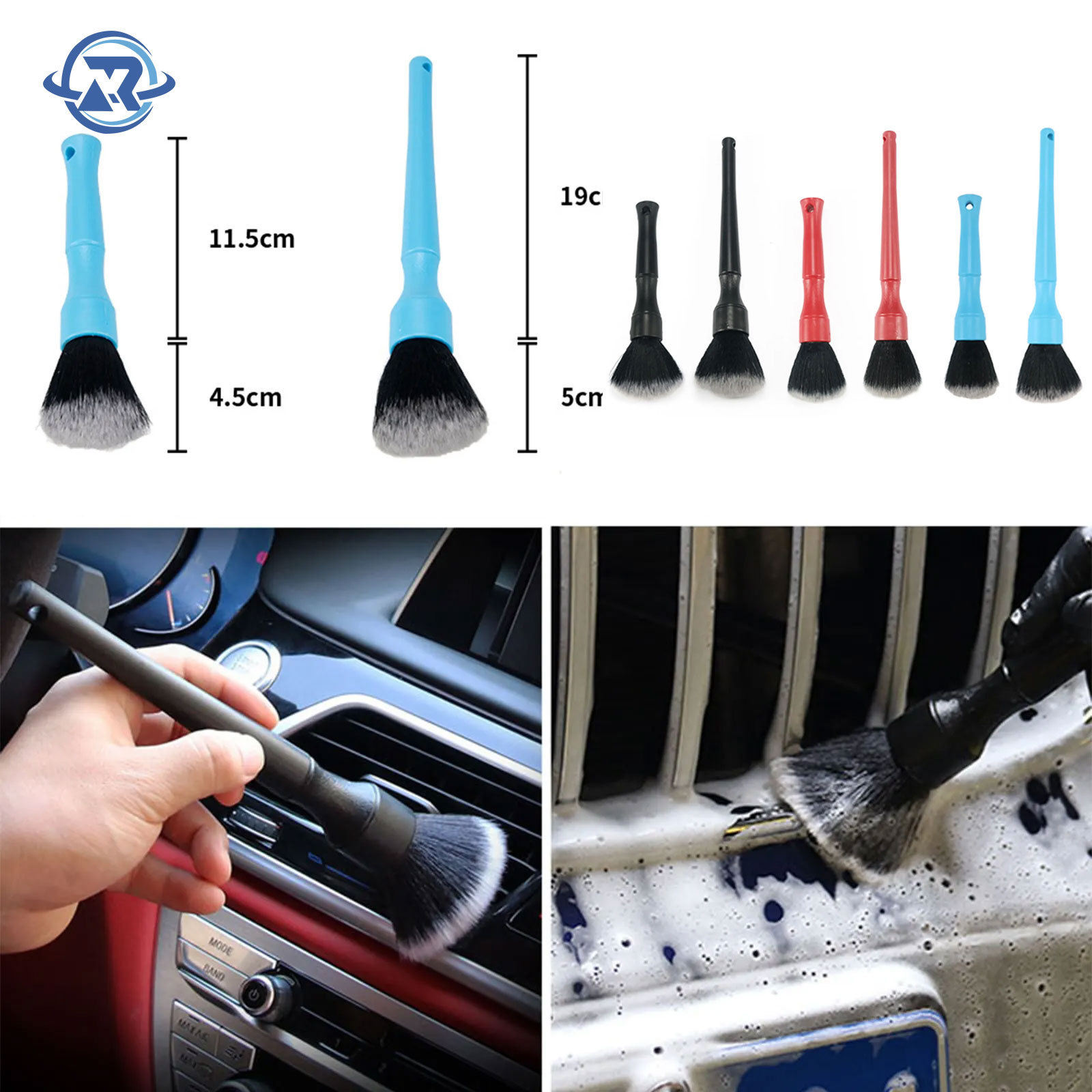 12pcs car wash brush kit detailing brush set car cleaning washing brush for car