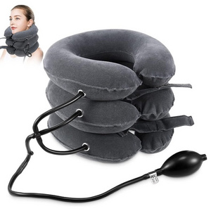 Inflatable Adjustable Neck Stretcher  Cervical Neck Traction Device for Instant Neck Pain Relief