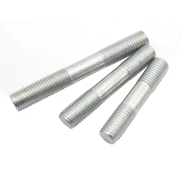 M8 M10 M12 M16 M20 stud bolt standard size carbon Steel Metric Threaded Studs Bolts  DIN938 Double Hanger Bolt