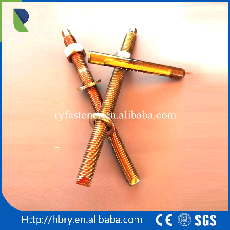 anchor bolt m20 bolt 8.8 High Quality Galvanized Stud Bolt for Chemical Anchor