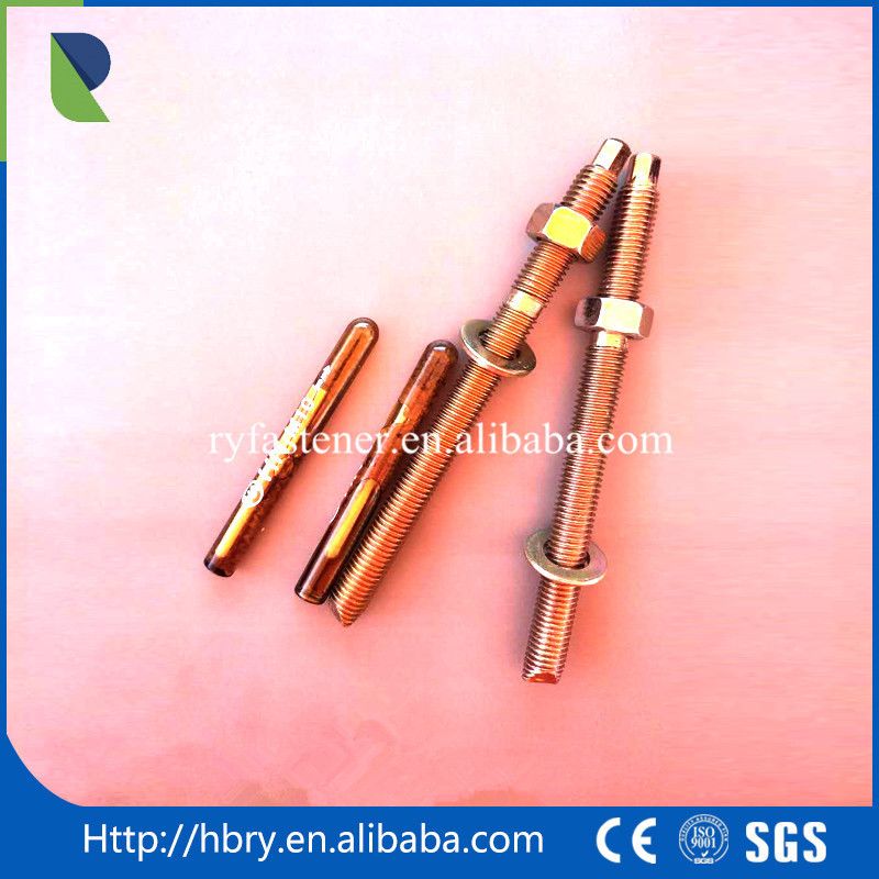 anchor bolt m20 bolt 8.8 High Quality Galvanized Stud Bolt for Chemical Anchor