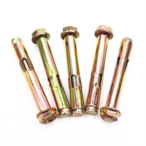 Factory Direct Floor Expansion Bolt Hexagonal Sleeve Anchor Color Zinc Plated Inner Explosive Expansion Bolts