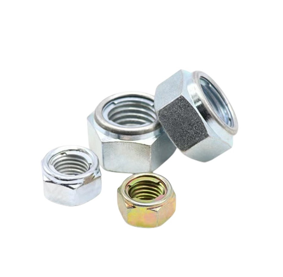 High strength GB6184 grade 10 all metal hex lock nut 304 stainless steel insert type anti loosening M5-M42 locking nuts