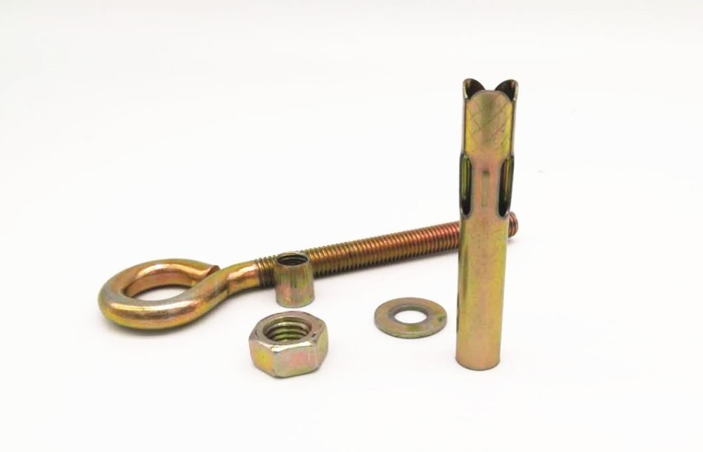 Factory Price Good Quality Zinc Plated Carbon Steel Yellow Sleeve Anchor Bolt Eye Bolt Anchor