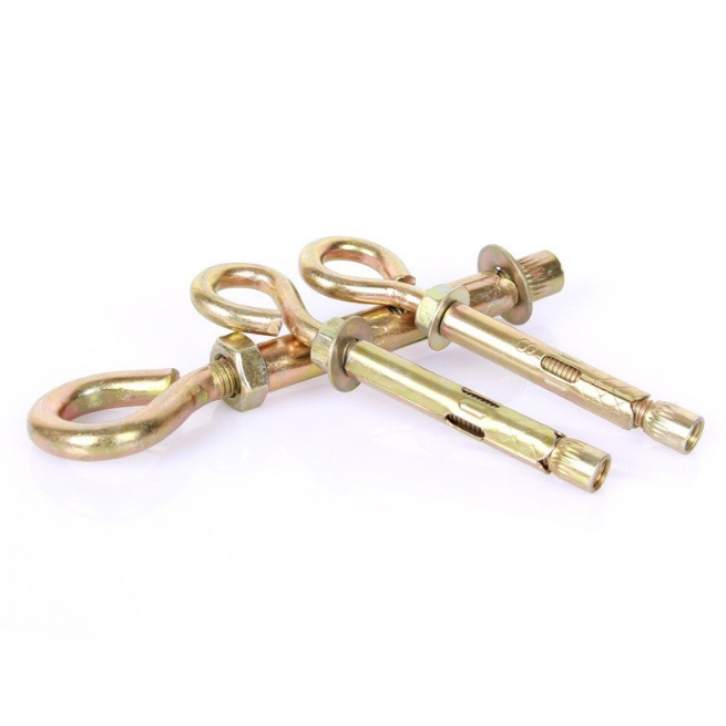 Factory Price Good Quality Zinc Plated Carbon Steel Yellow Sleeve Anchor Bolt Eye Bolt Anchor