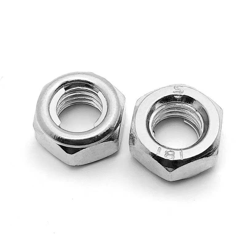 High strength GB6184 grade 10 all metal hex lock nut 304 stainless steel insert type anti loosening M5-M42 locking nuts