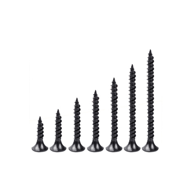 Galvanized drywall screws for ceiling C1022a factory price phillips black bugle head drywall screw