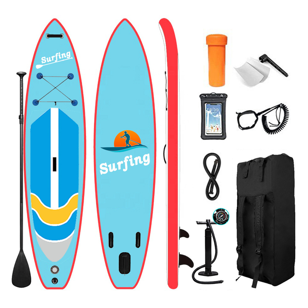 RYD factory Customized Man' Blue Inflatable Sup Board Inflatable Paddleboard Waterplay Surfboard  sup board  for water sports