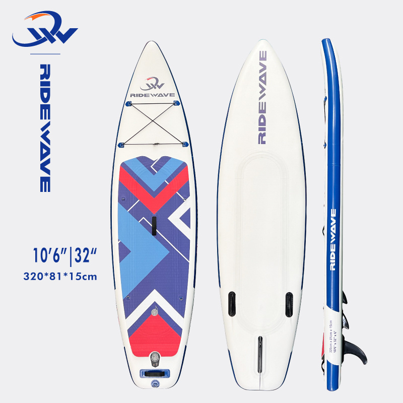 High quality wooden sup Double drop stitch isup water ski soft top surfboard sup boards Inflatable paddle board