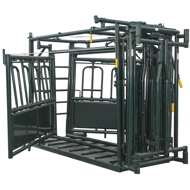 Heavy Duty Portable Cattle Headlock Panels / Crush Cattle Handling Equipment