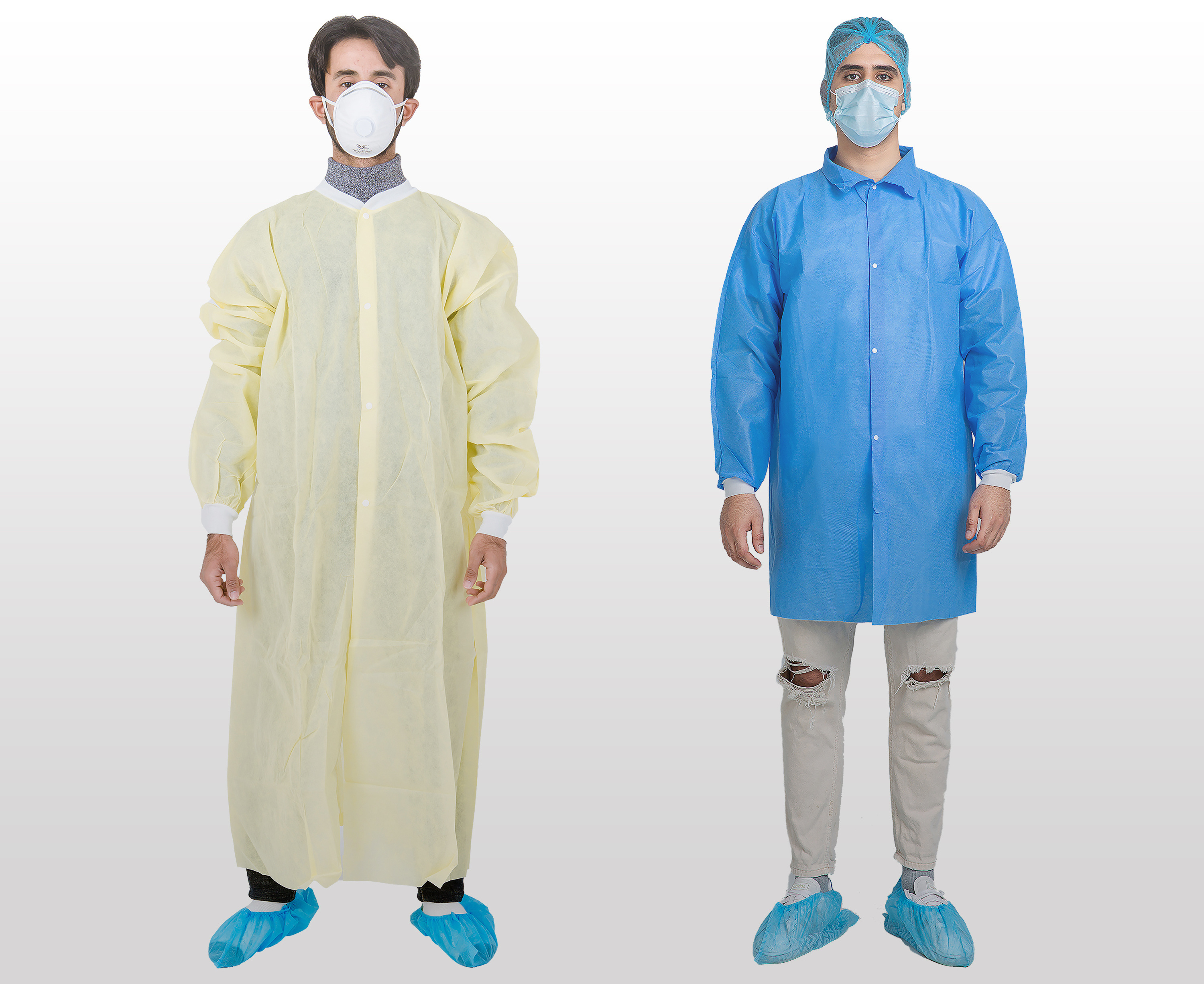 Premium Quality Disposable Lab Coats Splash-Resistant and Hygienic Safety Gear for Laboratory Work