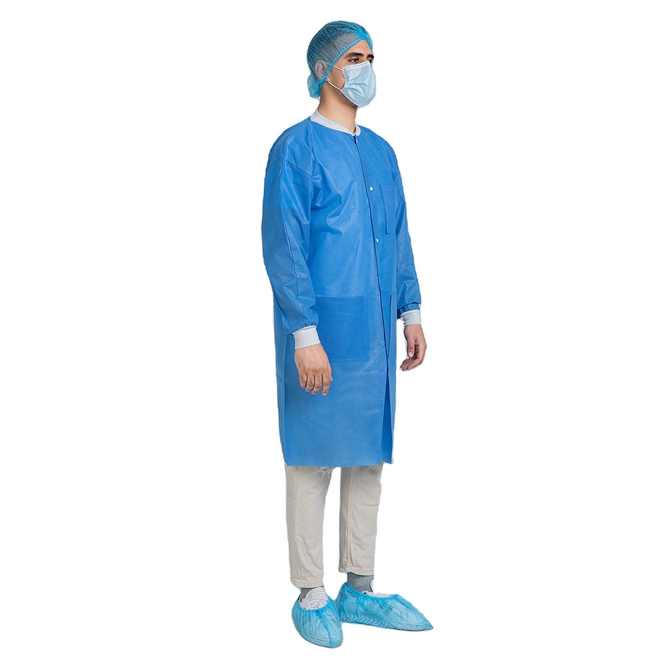 Premium Quality Disposable Lab Coats Splash-Resistant and Hygienic Safety Gear for Laboratory Work